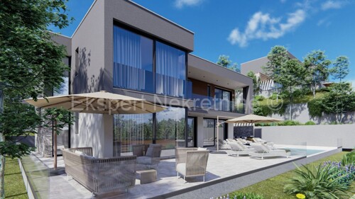 Vinišće,luksuzna villa 226 m2 sa bazenom,pogled na more