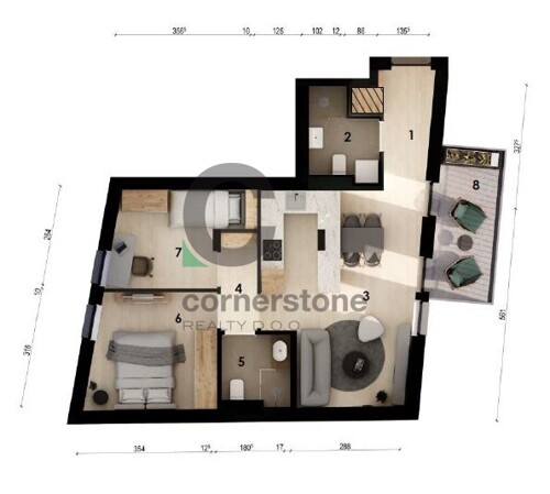 Zagreb, Črnomerec, NOVOGRADNJA, stan, 56 m2 (prodaja)
