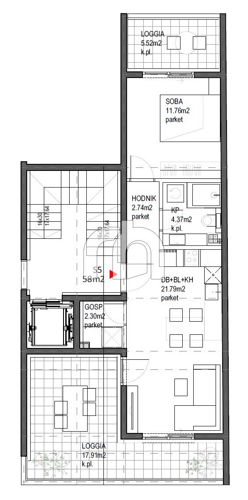 TREŠNJEVKA 2S, 59.01M2-NOVOGRADNJA-BEZ PROVIZIJE ZA KUPCE!