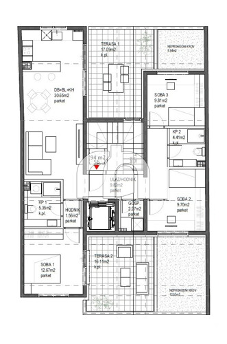 TREŠNJEVKA 4S, 93,32m2-NOVOGRADNJA-BEZ PROVIZIJE ZA KUPCE!
