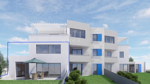 Novi Vinodolski – Dvoetažni stan u novogradnji 250 m od plaž