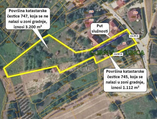 Gornja Stubica, Brezje 65, zemljište sa starom hižom
