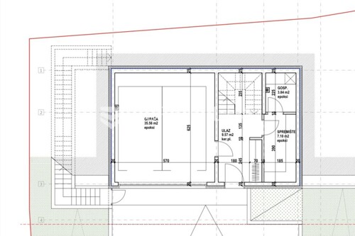 Zagreb, Markuševec, zemljište s građevinskom dozvolom za kuću, 1.193m2