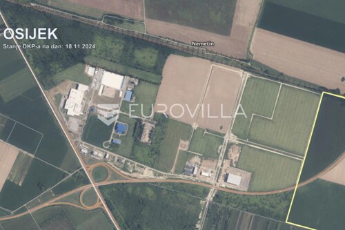 Osijek, Nemetin, poslovna prilika, građevinsko zemljište površine 4164 m2