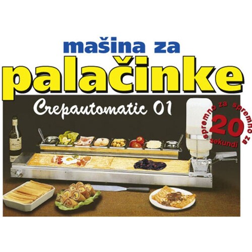 Aparat za francuske palačinke, profesionalni - pravokutna palačinka