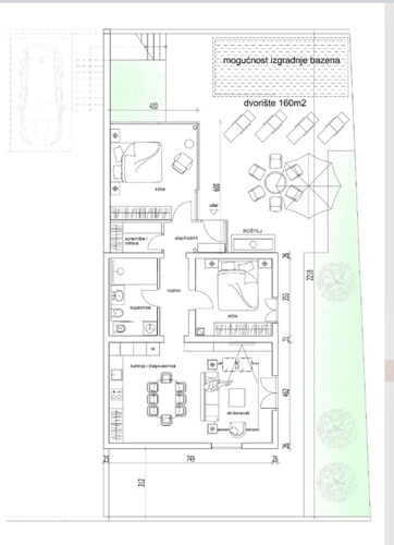 NOVOGRADNJA, Gračani, 3-soban, 85m2 + vrt 160m2 +parking