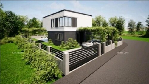 Kuća Ližnjan, duplex kuća sa bazenom 120m2.