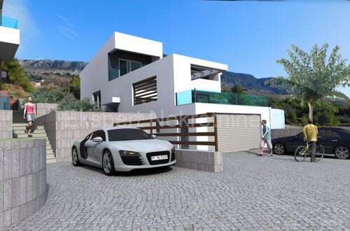 Podstrana,Mutogras, luksuzna vila 370 m2 s okućnicom 392 m2 i bazenom
