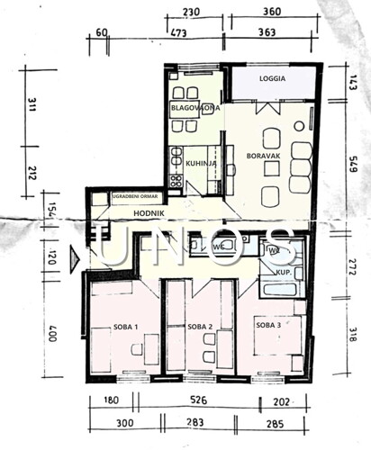 Trešnjevka (4s) 94 m2, spremište 3,4 m2, 3.kat bez lifta