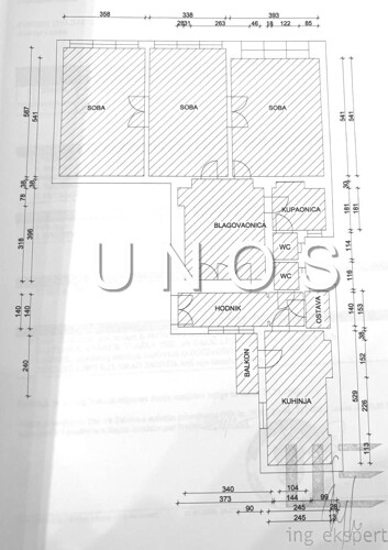 Centar (4s) 110 m2, kod Importanne galerije, lift, balkon, uređen, prazan