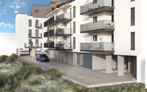 Zagreb,Črnomerec,4-soban stan 82,47m2(102B),balkonom i loggiom,1.kat