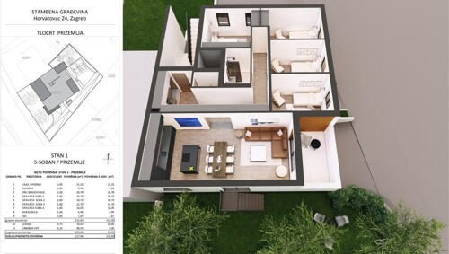 Stan: Zagreb (Voćarsko naselje), 217.00 m2, novogradnja (prodaja)