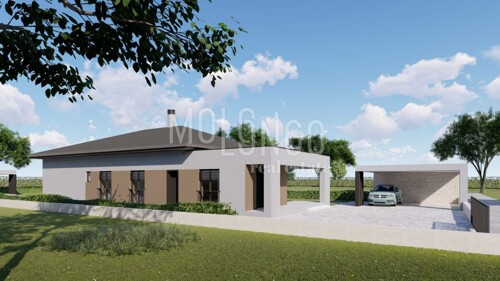 ISTRA, BADERNA kuća visoki roh bau na 1200m2 okućnice