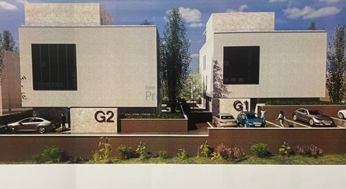 ZADAR (Kožino):TEREN SA GRAĐEVINSKOM ZA DVIJE VILE (8 STANOVA) PROJEKT