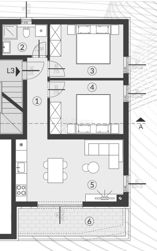 PRILIKA! Zadnji slobodan stan u projektu - L3 - 1. kat