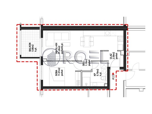 Dvosobni stan, Zagreb, Malešnica, prodaja, NKP 52,87m2