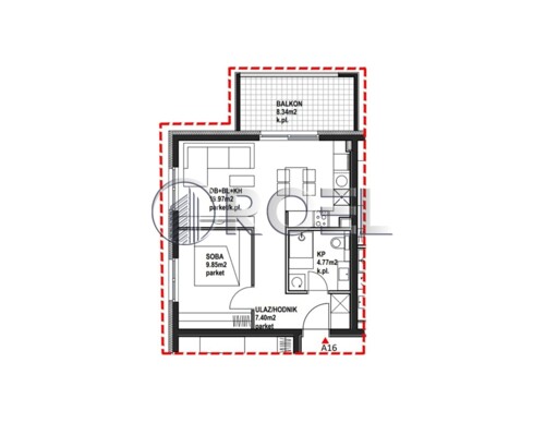 Dvosobni stan: Zagreb, Stenjevec, Malešnica, NKP 52,91 m2