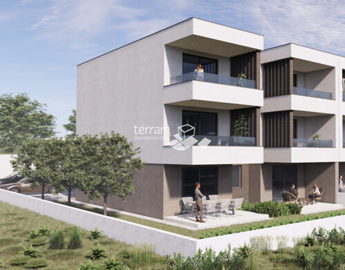 Istra, Pula, Valdebek stan 97,40m2, prizemlje, vrt 180m2, garaža, NOVO, #pro...