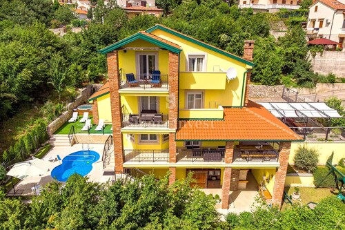 OPATIJA okolica, prekrasna vila s bazenom i pogledom na more