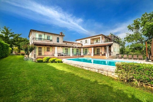 POREČ, RASKOŠNA KAMENA VILA S BAZENOM, KONOBOM I SAUNOM