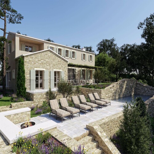 NOVA VAS, moderno tradicionalna istarska villa s pogledom na