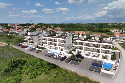 Jednosoban stan u prizemlju s vrtom, Privlaka kod Zadra, NOVOGRADNJA