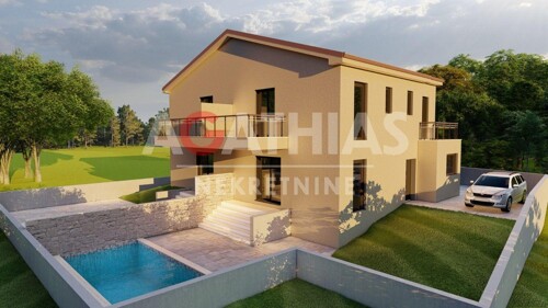 Buje, okolica, stan 154 m2 3S + DB s bazenom