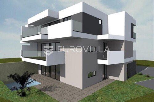 Pag, Novalja, dvosoban stan s bazenom i vrtom, NKP 94,81 m2