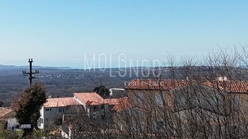 ISTRA, POREČ zemljište s panoramskim pogledom na more, građe