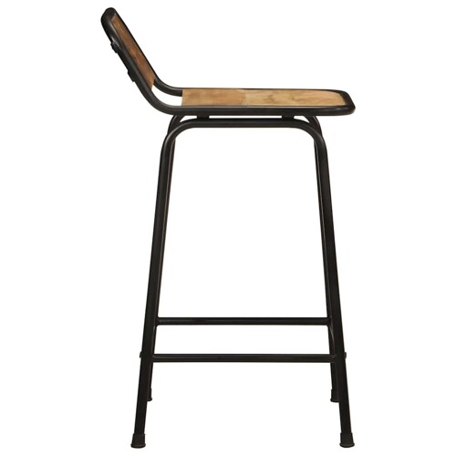 Barske stolice 2 kom 46x35,5x80 cm puno drvo grubo mango - NOVO