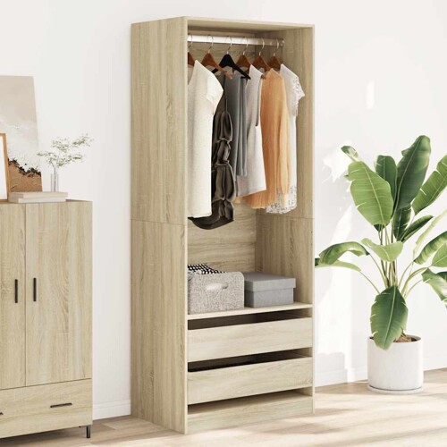 Ormar boja hrasta sonome 80x50x200 cm od konstruiranog drva - NOVO