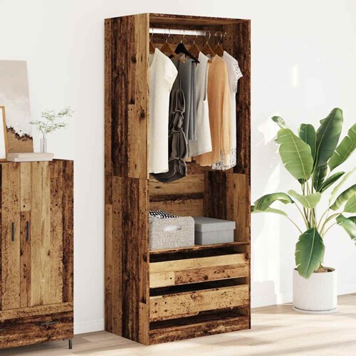 Ormar boja staro drvo 80 x 50 x 200 cm od konstruiranog drva - NOVO