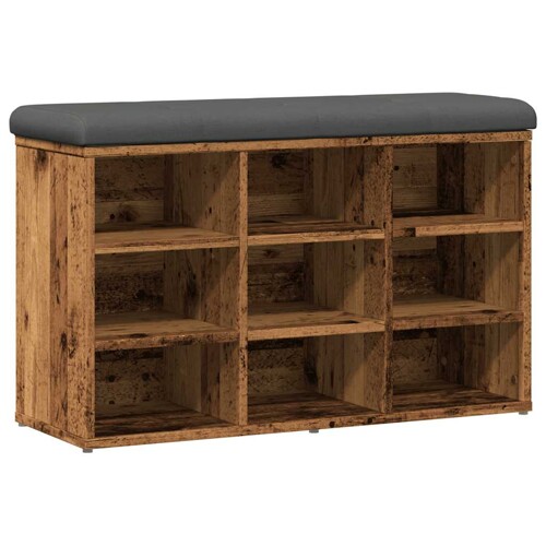 Klupa za cipele staro drvo 82x32x50 cm konstruirano drvo - NOVO