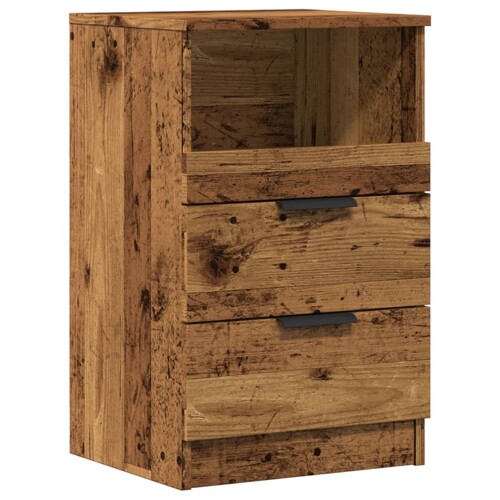 Noćni ormarići 2 kom Staro drvo 40x36x65 cm Konstruirano drvo - NOVO