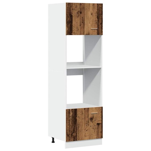 Ormarić za mikrovalnu pećnicu staro drvo 60x57x207 cm - NOVO