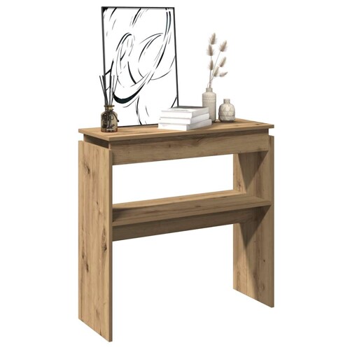 Konzolni stol Artisan hrast 80x30x80 cm konstruirano drvo - NOVO