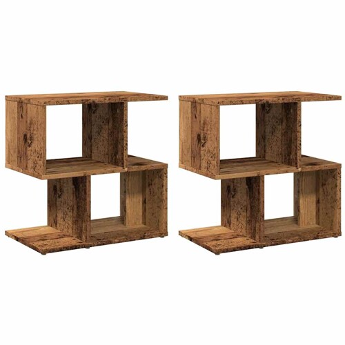 Noćni ormarići 2 kom staro drvo 50x30x51,5 cm konstruirano drvo - NOVO