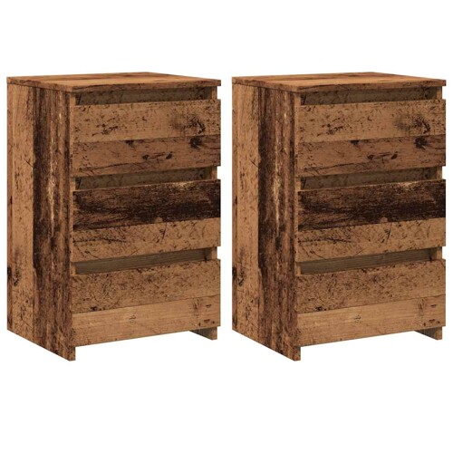 Noćni ormarići 2 kom staro drvo 40x35x62,5 cm konstruirano drvo - NOVO