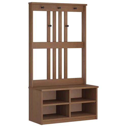 Drvo za dvoranu SANDENS 87x40x159,5 cm puno drvo bor - NOVO