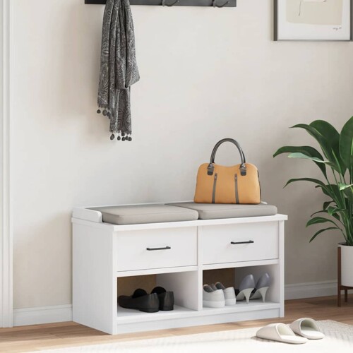 Klupa za predsoblje SANDNES 87x40x50 cm od masivne borovine - NOVO