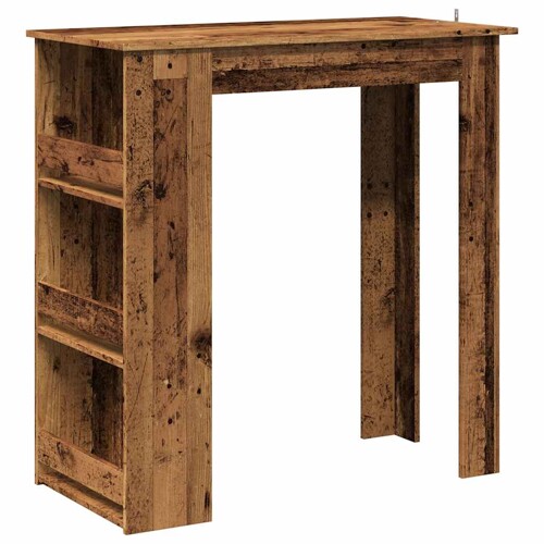 Barski stol sa policom za odlaganje Staro drvo 102x50x103,5 cm - NOVO