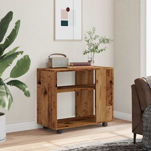 Pomoćni stol staro drvo 70x35x55 cm konstruirano drvo - NOVO