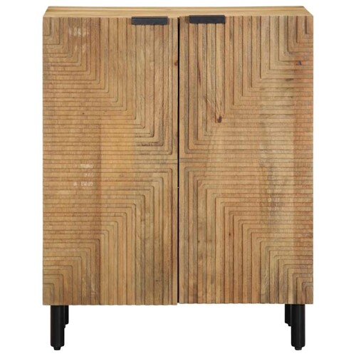 Komoda smeđa 60x33x75 cm Puno drvo Mango - NOVO