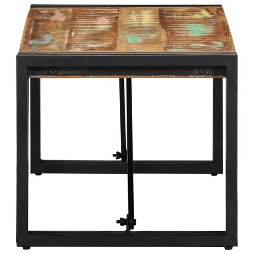 Stolić za kavu višebojna 80x40x35 cm masivnog obnovljenog drva - NOVO