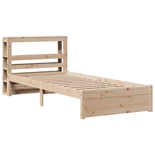 Okvir kreveta s uzglavljem 75x190 cm od borovine - NOVO