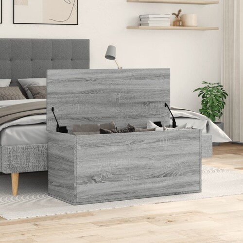 Kutija za pohranu boja hrasta 100x42x46cm od konstruiranog drva - NOVO