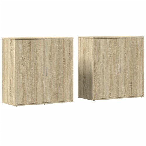 Komoda 2 kom sonoma hrast 79x38x80 cm od konstruiranog drva - NOVO