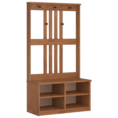 Drvo za dvoranu SANDENS 87x40x159,5 cm puno drvo bor - NOVO