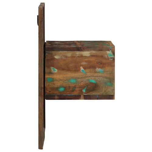 Noćni ormarić Višebojni 50x27x50 cm puno drvo, reciklirano - NOVO