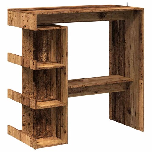 Barski stol sa policom za odlaganje Staro drvo 100x48x101,5 cm - NOVO